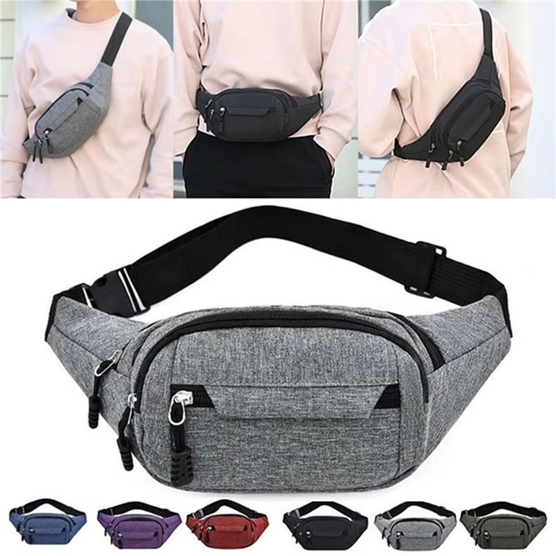Kalsten | Unisex Waterproof Canvas Waist and Crossbody Bag for Outdoor Sports