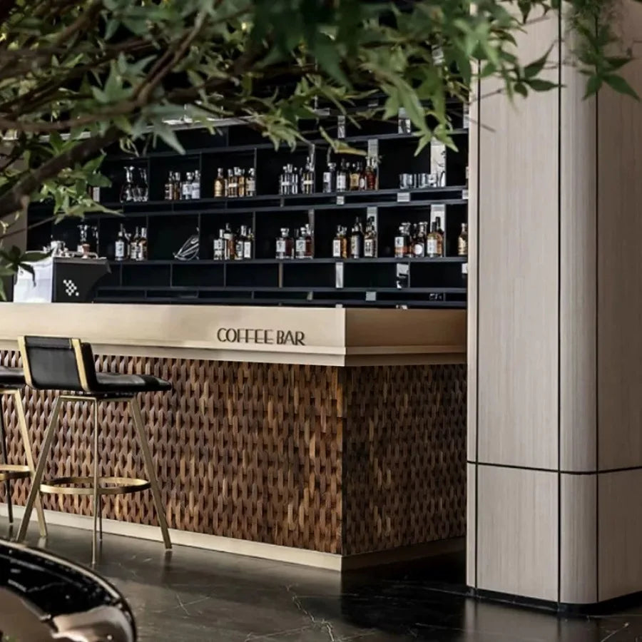 Kalsten | 3D Solid Wood Mosaic Wall Panel with Acoustic Design