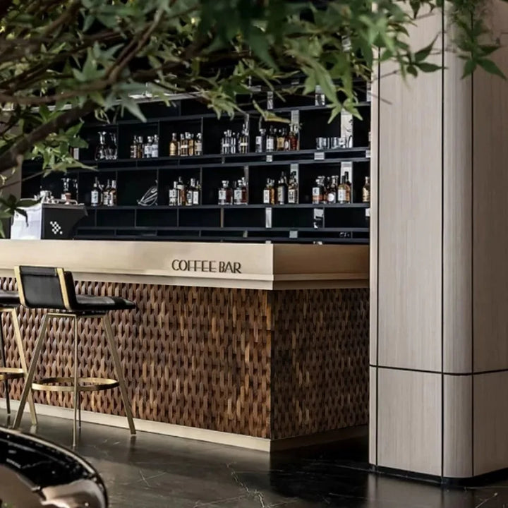 Kalsten | 3D Solid Wood Mosaic Wall Panel with Acoustic Design