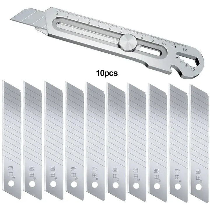 6in1 Multipurpose Stainless Steel Retractable Heavy Duty Snap-Off Blade | Kalsten