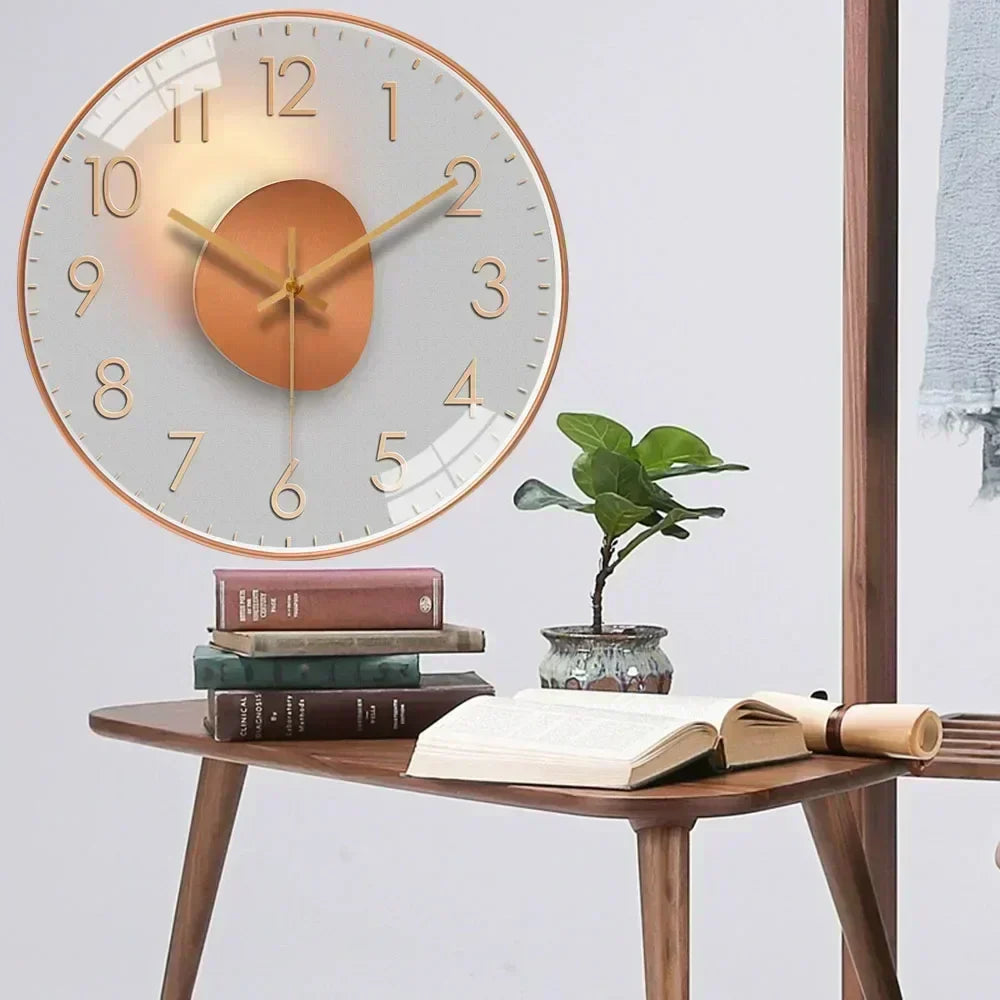 Skanto | Skanto Classic Wall Clock | Silent Non-Ticking Elegant Clock for Bedroom and Office