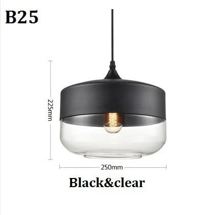 Modern Glass Pendant Lighting – Retro Ceiling Lamp for Kitchen, Dining Room, Bedroom, Bar, Cafe, and Indoor Table Decoration | Kalsten