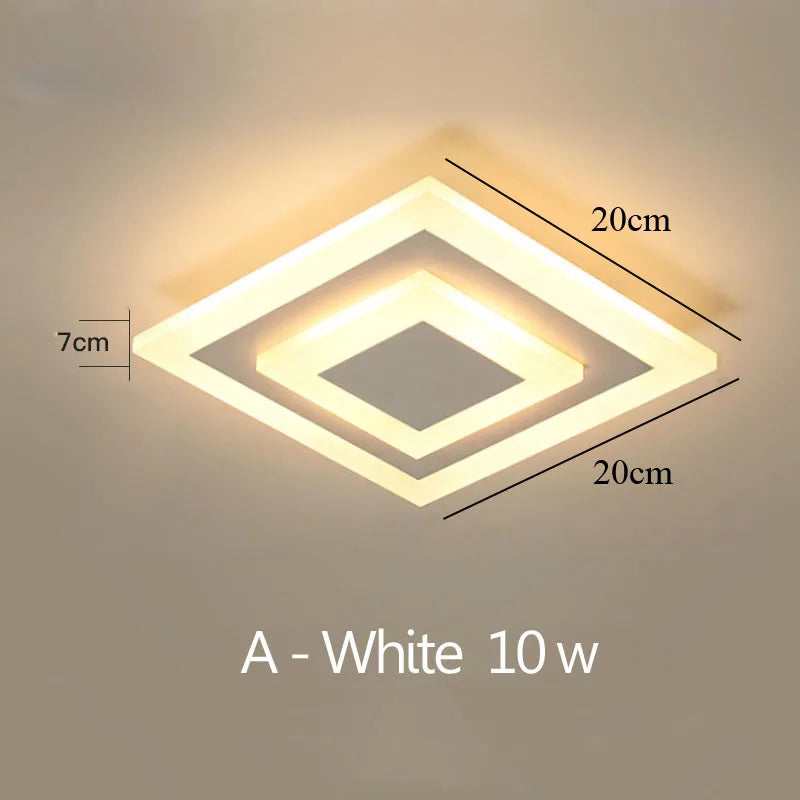 Modern LED Ceiling Light - Stylish Illumination for Corridor, Bathroom, Living Room | Kalsten