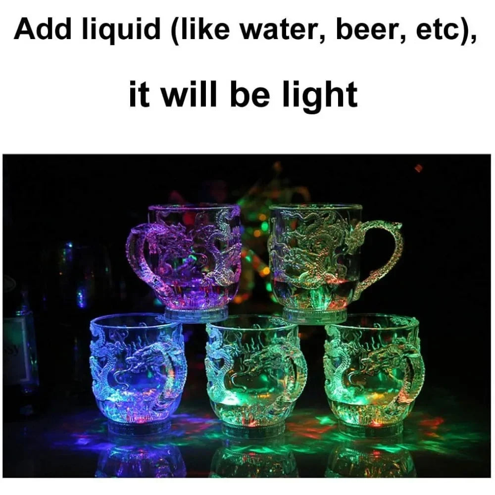 Color-Changing LED Dragon Mug – Beer, Coffee, Tea Cup