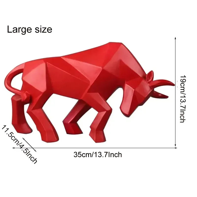 Kalsten | ToroArte Bull Sculpture | Nordic Design | Resin Figure Modern | 35 cm / 26 cm