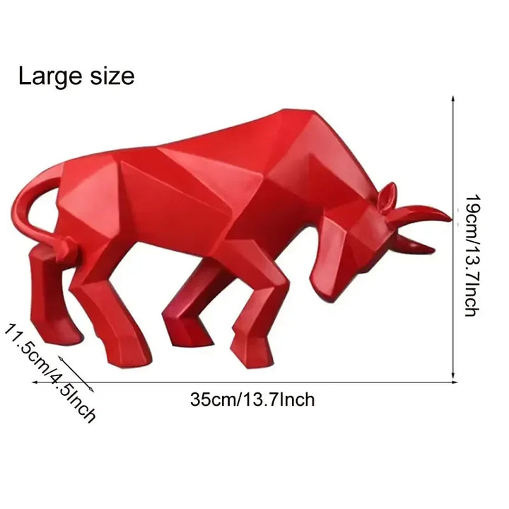 Kalsten | ToroArte Bull Sculpture | Nordic Design | Resin Figure Modern | 35 cm / 26 cm