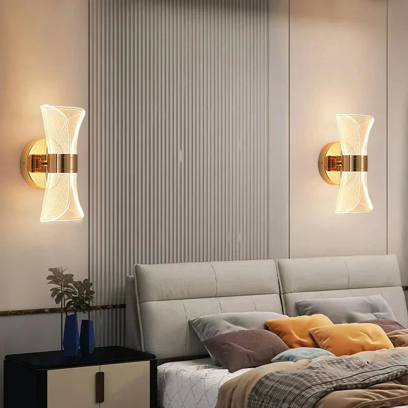 Luxury LED Acrylic Wall Lamp - Exquisite Illumination for Bedroom and Living Room | Kalsten