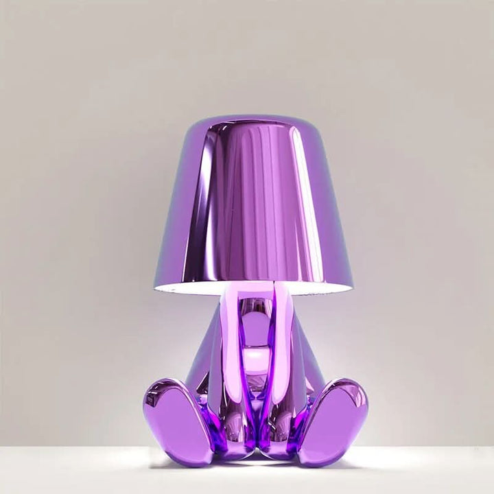 Goldie Resin Thinker LED Table Lamp | Kalsten