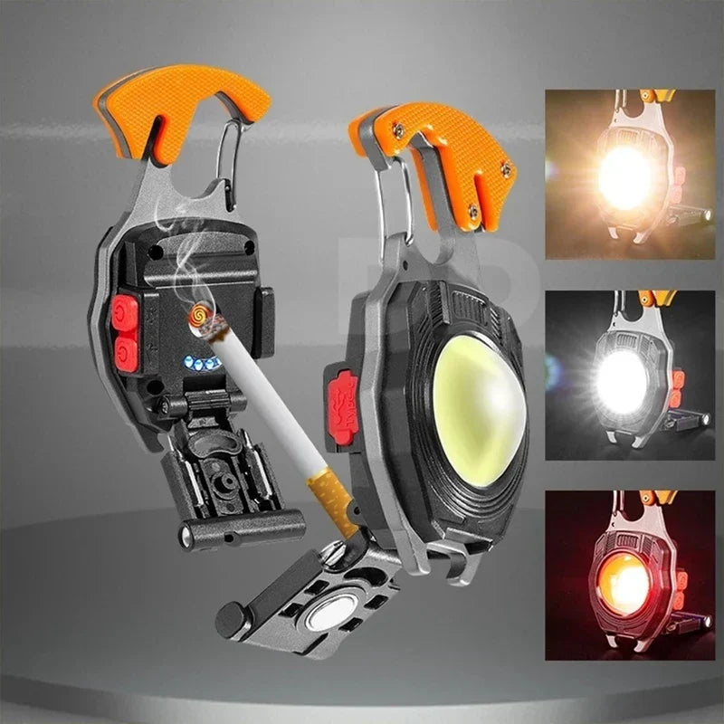 Ultimate COB Multifunction Rechargeable Built-in Ligther Work Light | Kalsten