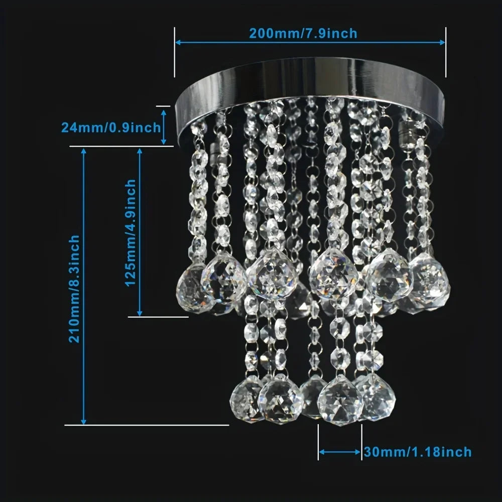 Crystal Ceiling Light Chandelier - Luxury Lighting Fixture for Living Room, Dining Hallway, and Bedroom | Kalsten