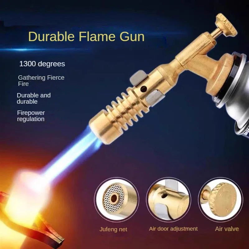 Kalsten | Flammex Pro Soldering Torch | For Butane Gas | Adjustable Flame up to 1300 °C | Compact & Ergonomic | Ideal for Kitchen & Outdoor