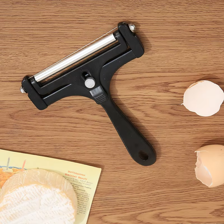 Kalsten | Premium Stainless Steel Cheese Slicer with Adjustable Thickness & Extra Wires