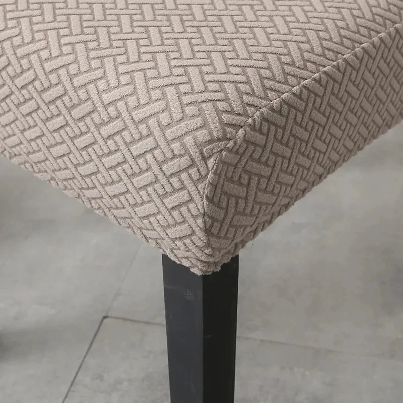 Kalsten | Chair Cover Velvona | Elastic & Thick Padded | Jacquard Stretch Cover | Washable & Wrinkle-Free