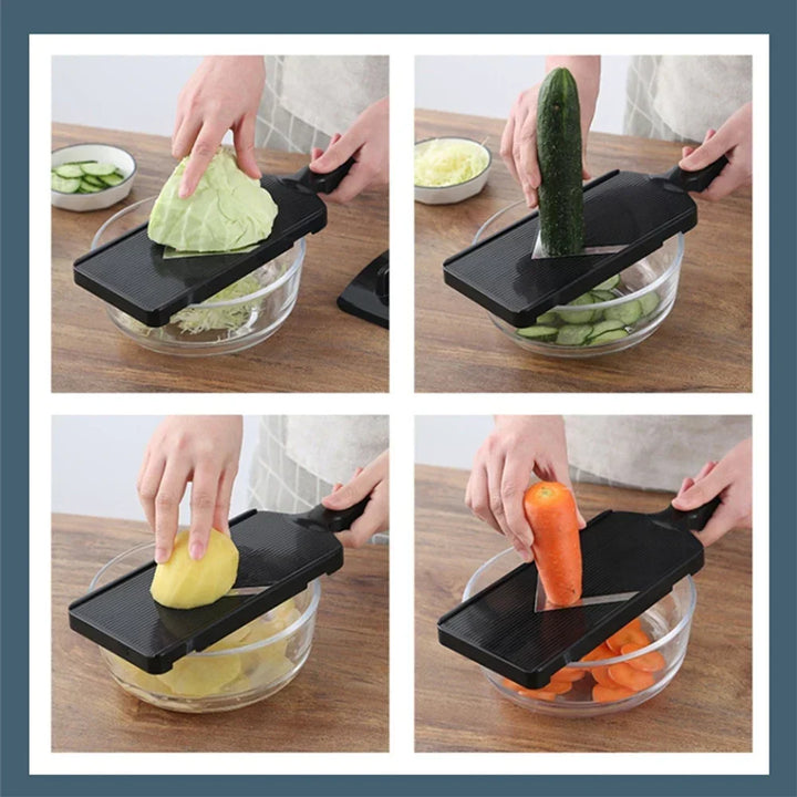 Kalsten | SchnittWerk Cabbage Shredder made of stainless steel | Fine slicer for vegetables & salads | Non-slip & sharp | Ideal for cabbage & raw vegetables