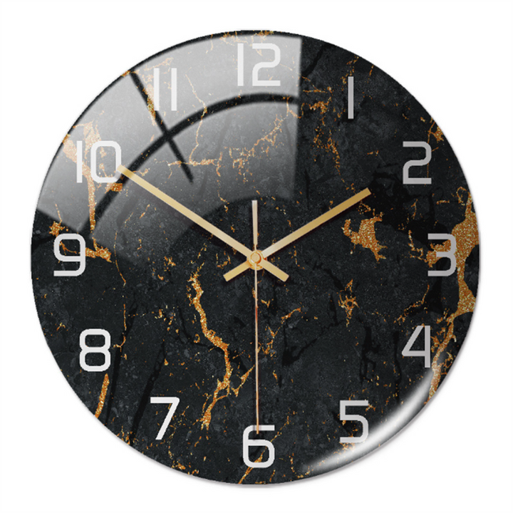 Stylish Marble Wall Clock with Silent Mechanism Kalsten