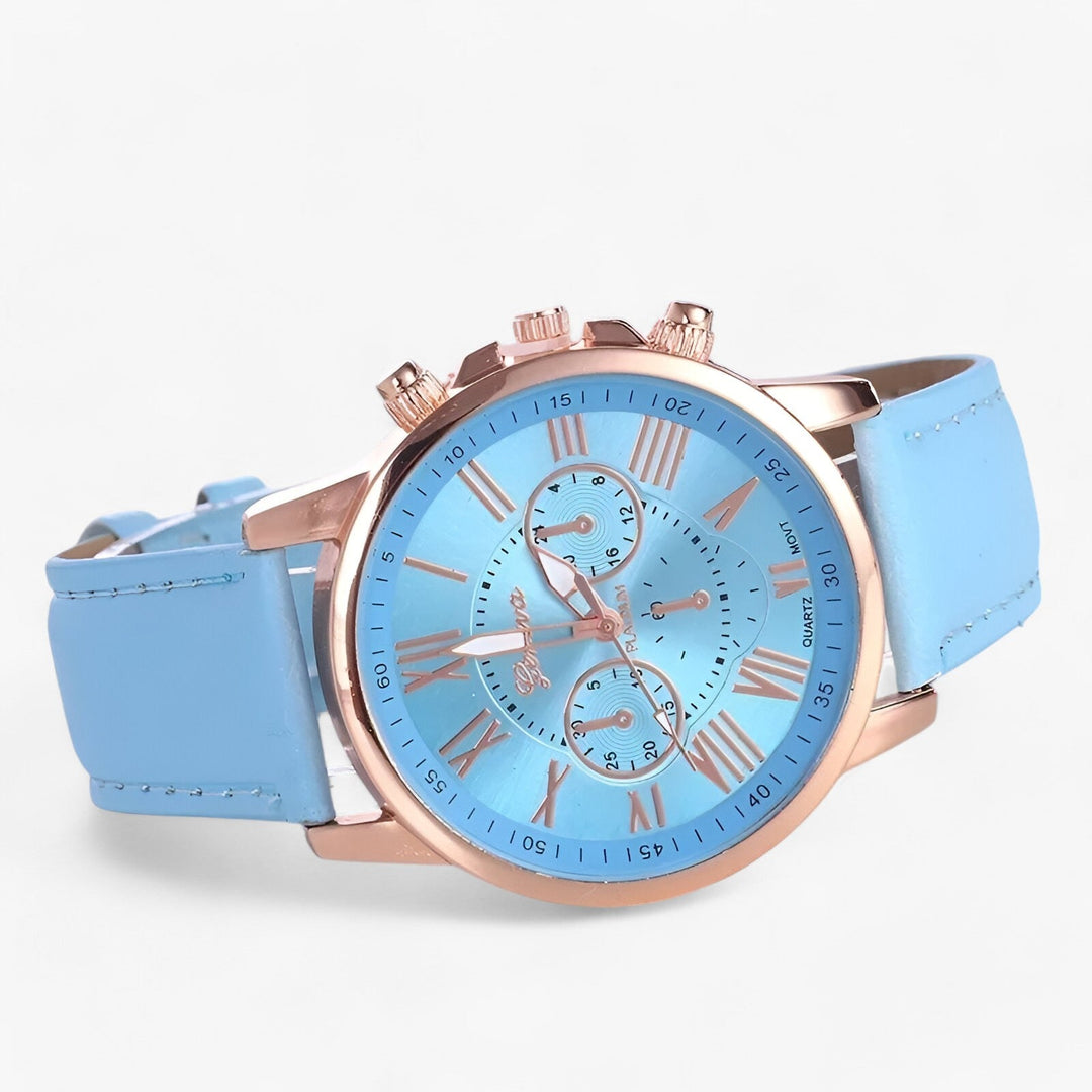 Kalsten | Camille Womens Waterproof Leather Strap Watch 42mm