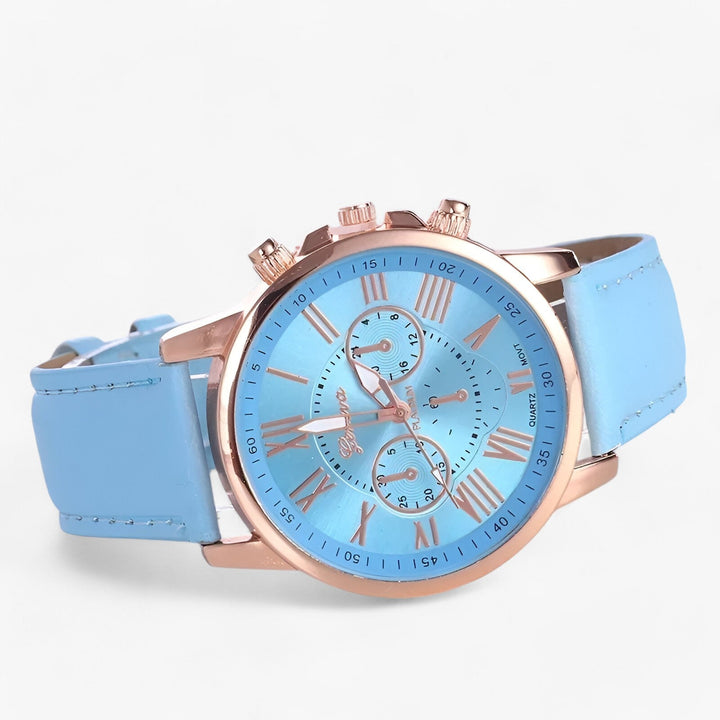 Kalsten | Camille Womens Waterproof Leather Strap Watch 42mm