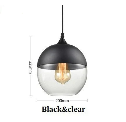 Modern Glass Pendant Lighting – Retro Ceiling Lamp for Kitchen, Dining Room, Bedroom, Bar, Cafe, and Indoor Table Decoration | Kalsten