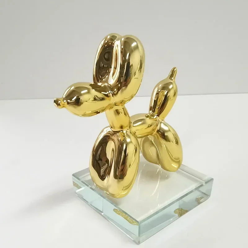 Brehn | Nordic Balloon Dog Sculpture Resin Animal Ornament Art Sculptures and Figurines Handicraft Home Decoration Room Desktop Accessories