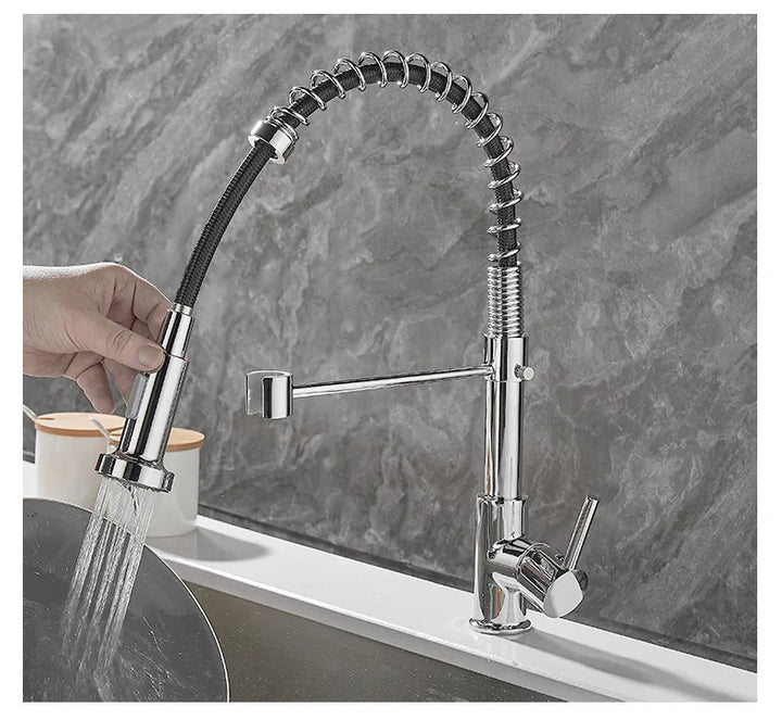 Kalsten | DualFlow Kitchen Faucet - Luxurious Double Bronze Kitchen Faucet