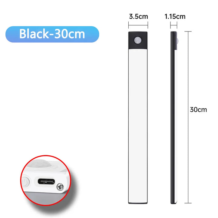 Motion Sensor Night Light – USB Rechargeable Wireless LED Lamp for Kitchen, Bedroom, Closet, and Wardrobe Lighting | Kalsten