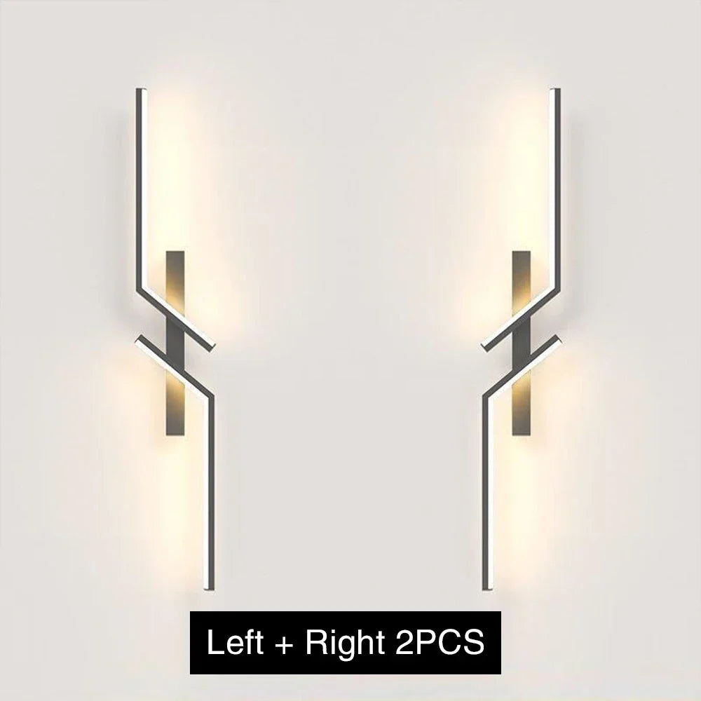 Modern Dimmable LED Wall Light – Remote-Control Minimalist Wall Sconce for Bedroom, Living Room, and TV Background | Kalsten