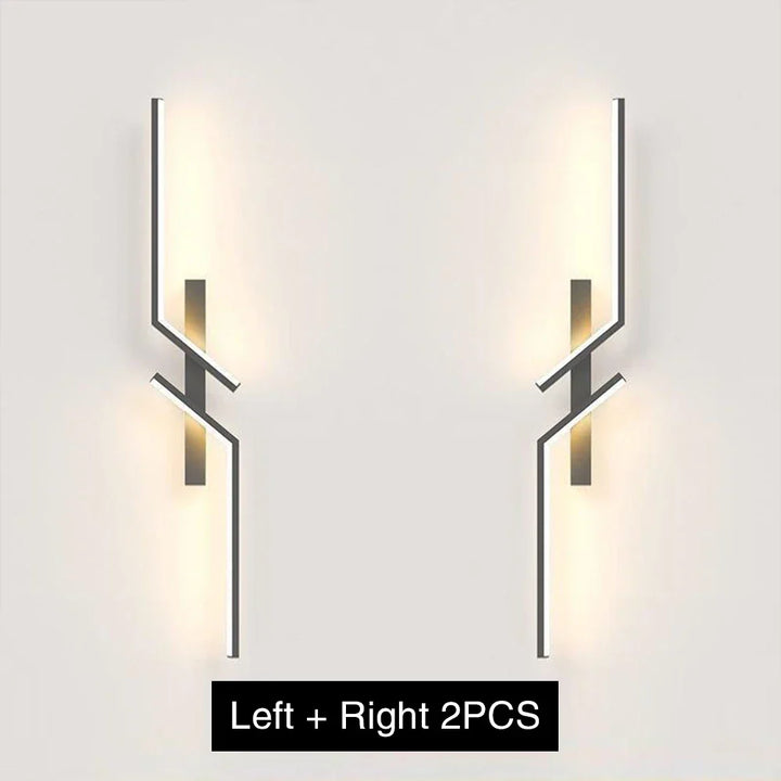 Modern Dimmable LED Wall Light – Remote-Control Minimalist Wall Sconce for Bedroom, Living Room, and TV Background | Kalsten