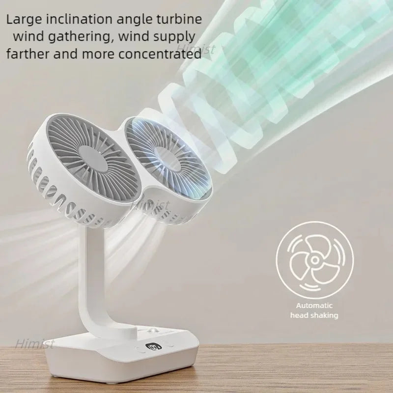 Lightweight Double Blades Rechargeable Travel Camp Cooler Fan | Kalsten