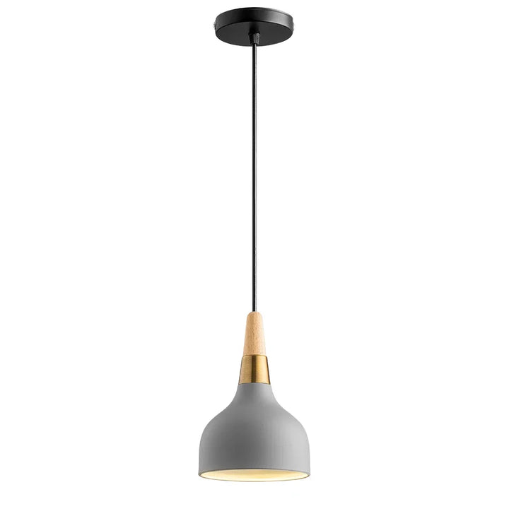 Nordic LED Pendant Light – 1.1m Wire, Modern Macaron Wood Hanger Lamp for Bedroom, Living Room, Restaurant & Home Decor | Kalsten