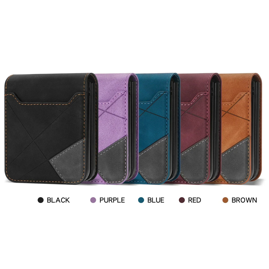 Leather Wallet Case for Galaxy Z Flip