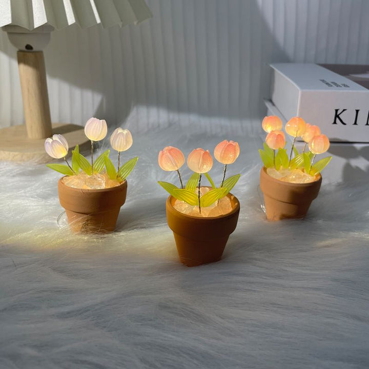 Creative DIY Rose Glow Night Lamp Decor | Kalsten