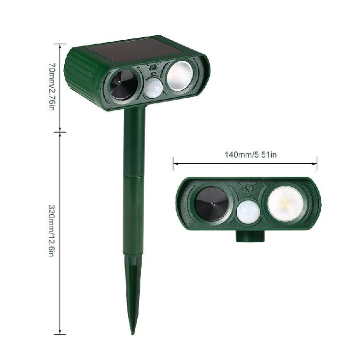 Solar Powered Ultrasonic Animal Repeller | Kalsten