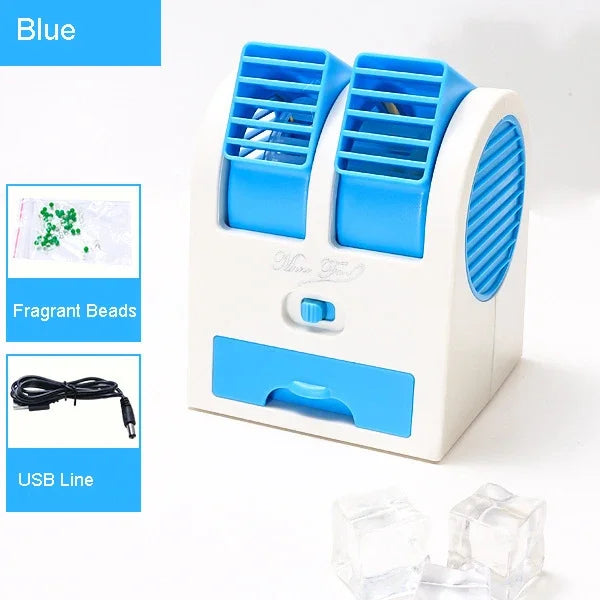 Dual-Outlet Turbo Cooling Desk Humidifier Fan | Kalsten