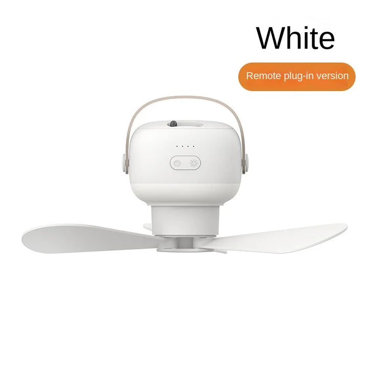 Portable Wireless Mini Ceiling Fan – USB Fan with Remote Control, Stand, Night Light for Home, Outdoor & Camping | Kalsten