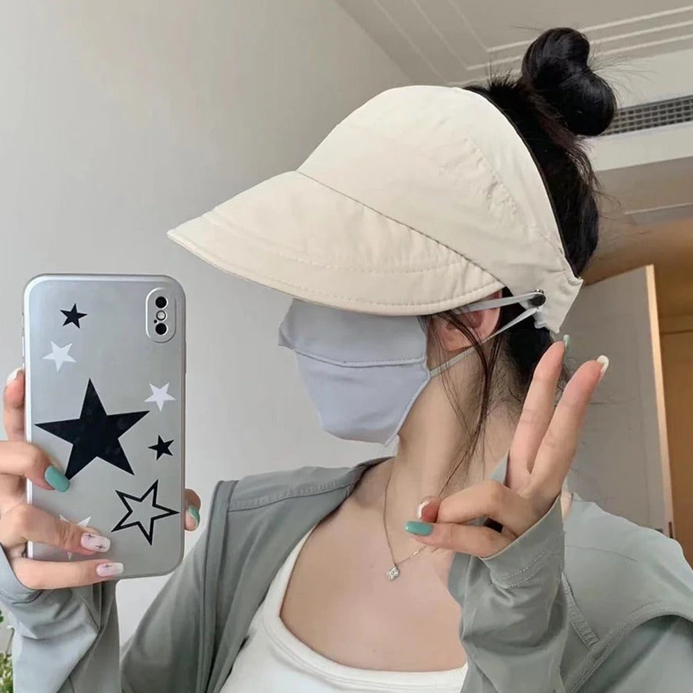 Sun Safe Chic Summer Mask Holder Hat | Kalsten