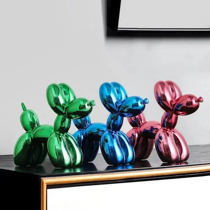 Brehn | Nordic Balloon Dog Sculpture Resin Animal Ornament Art Sculptures and Figurines Handicraft Home Decoration Room Desktop Accessories