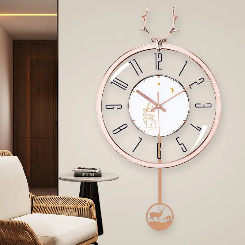 Luxurious silent wall clock – Modern design with large dial for living room | Kalsten