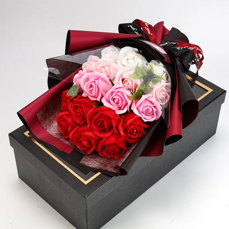 Kalsten | Romantic Soap Rose Bouquet Gift for Valentine’s Day