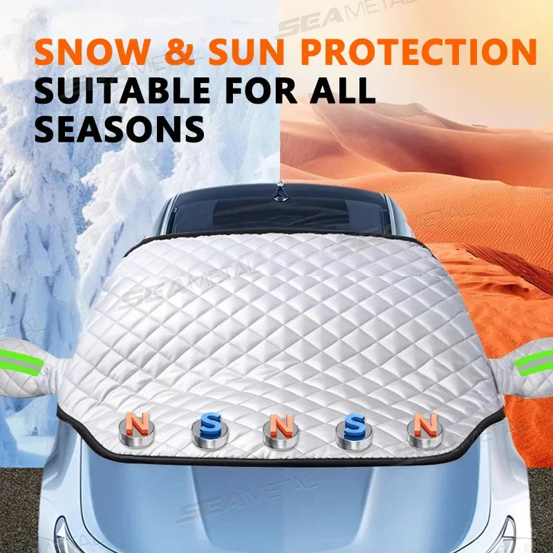 Kalsten | FrostGuard Pro | 5-Layer Windshield Cover | Magnetic & Windproof | Complete Ice Protection