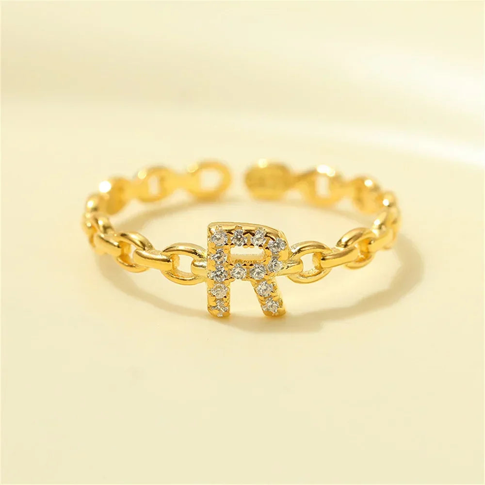 Kalsten | Dainty Diamond Letter Initial Ring