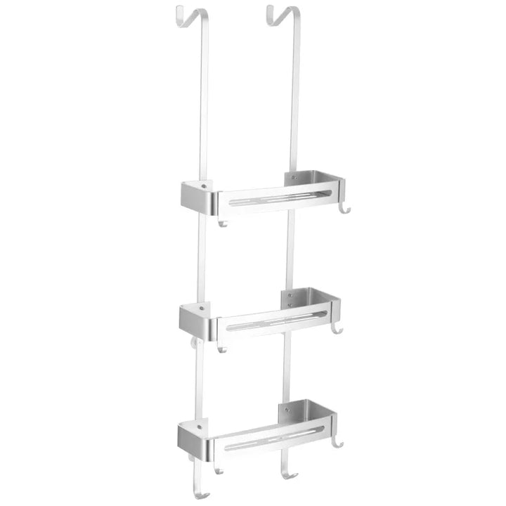Kalsten | Sleek Shower Nail-Free Dual Layer Organizer Rack