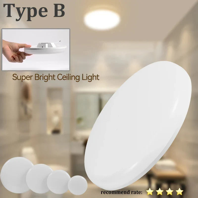 Modern LED Ceiling Lamp – 18W/30W/40W/72W Round Ceiling Light for Living Room, Bedroom, Kitchen, and Bathroom | Kalsten