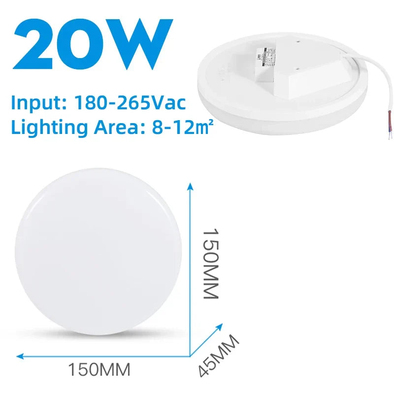 Modern LED Ceiling Light – Energy-Saving Panel Lamp for Kitchen, Bedroom, Living Room, and Corridor | Kalsten