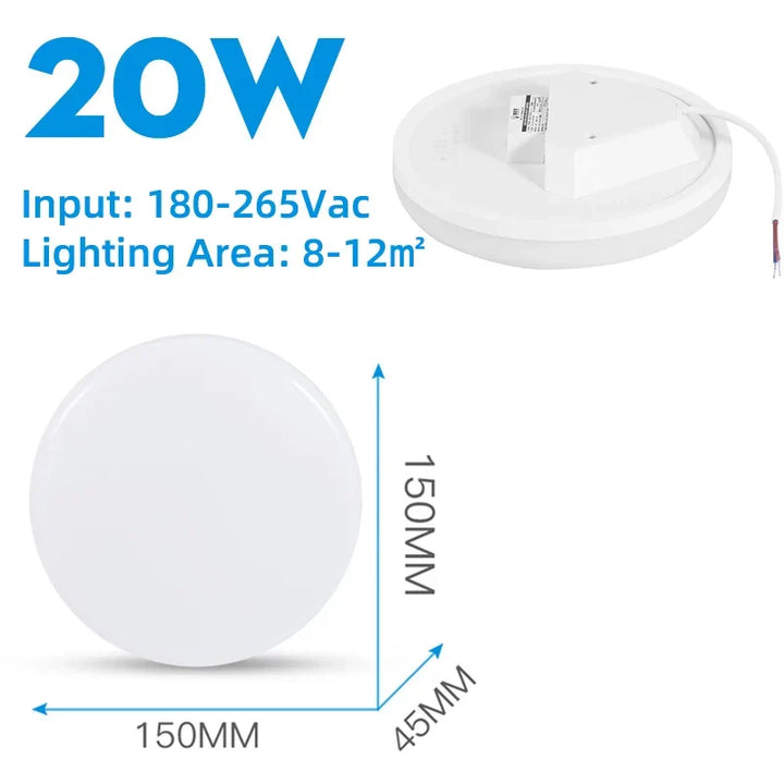 Modern LED Ceiling Light – Energy-Saving Panel Lamp for Kitchen, Bedroom, Living Room, and Corridor | Kalsten