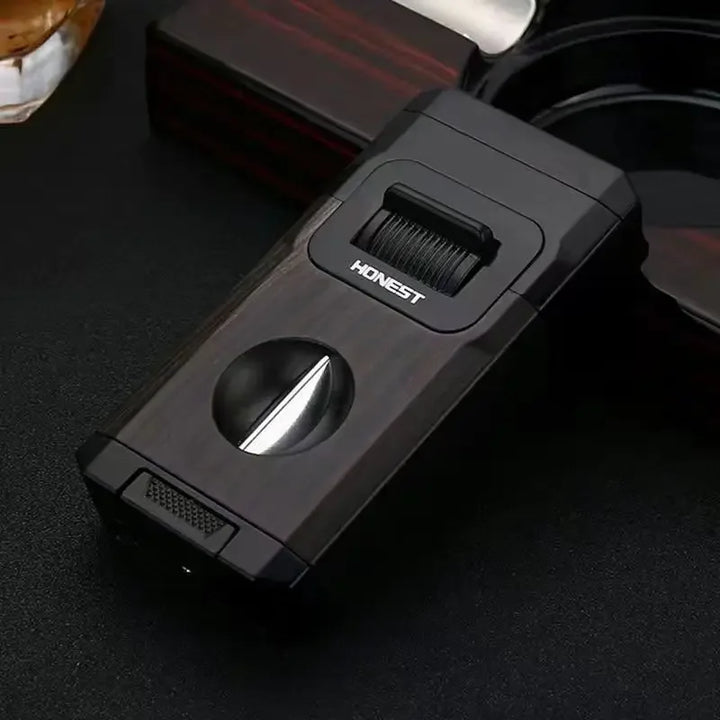 Metal Double Jet Flame Wind Proof Butane Lighter | Kalsten