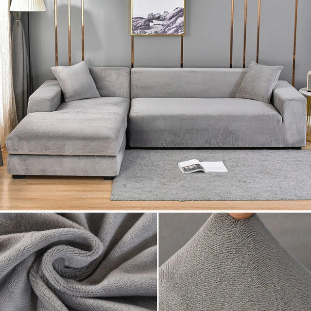 Elastic Velvet Sofa Cover