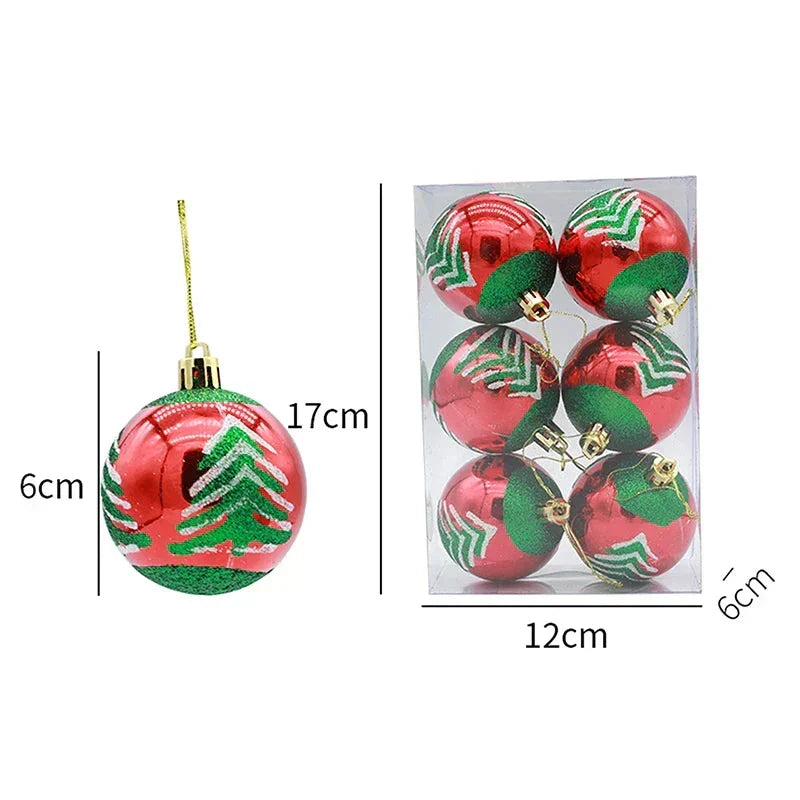Elegant Snowflake Christmas Baubles Set – High-quality Christmas ornaments in red, white and gold, perfect for festive tree decoration at Christmas | Kalsten