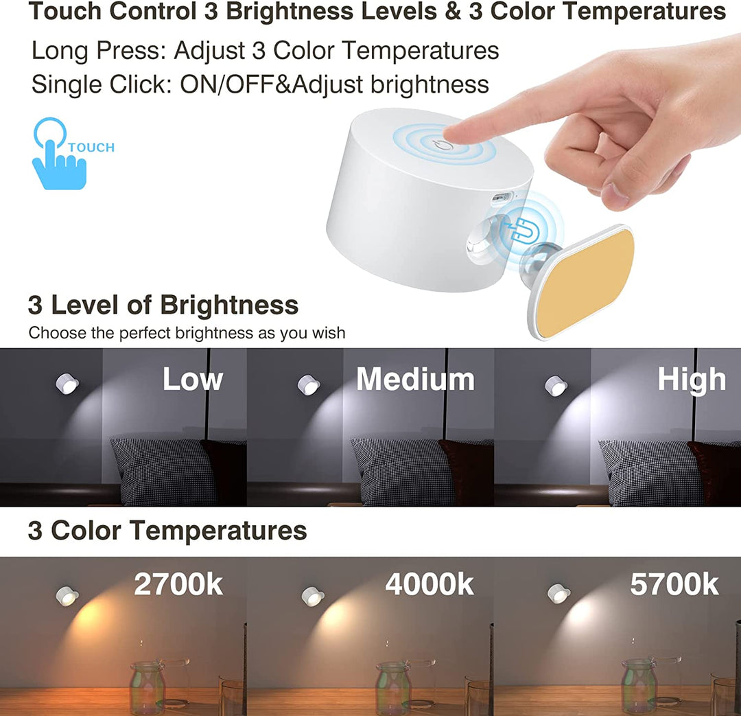 Eco Glow Rechargeable Wall Lamp | Kalsten
