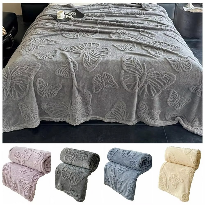 Double Sided Cooling Blanket with Breathable Cold Effect and 3D Butterfly Jacquard Design | Kalsten