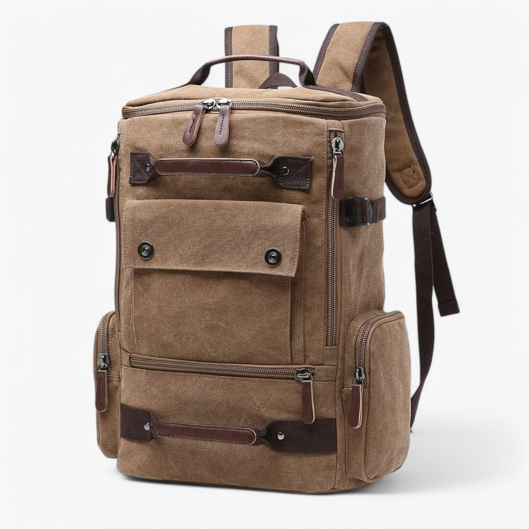 Kalsten | Vintage Canvas Backpack – Stylish & Functional with Laptop Compartment for Everyday & Adventure